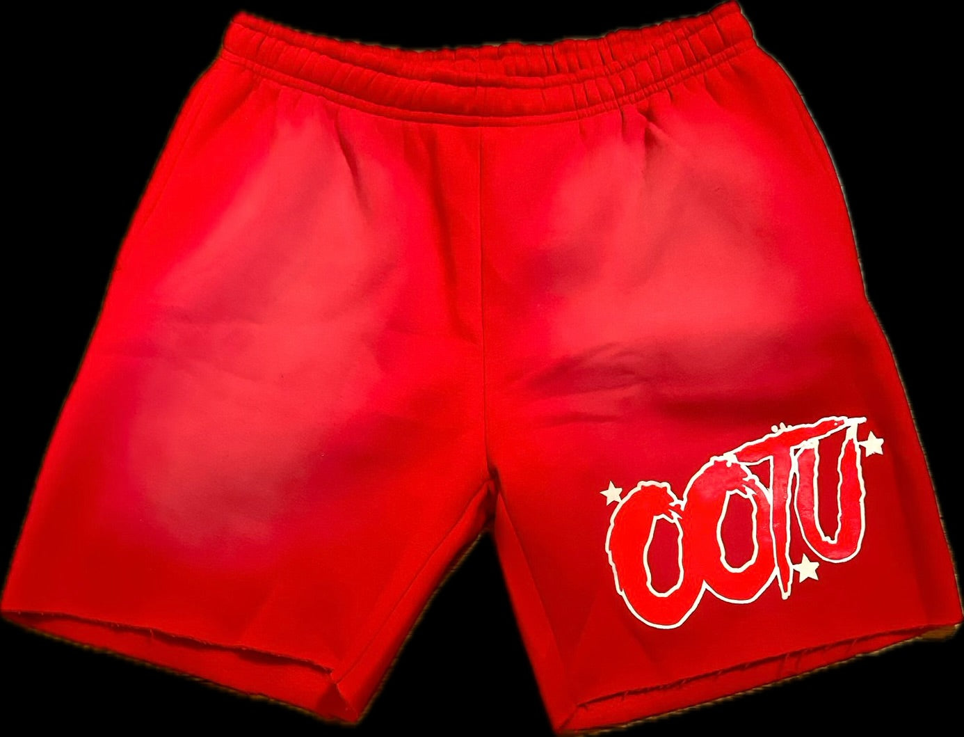 OOTU “Acid Wash” Red Shorts.