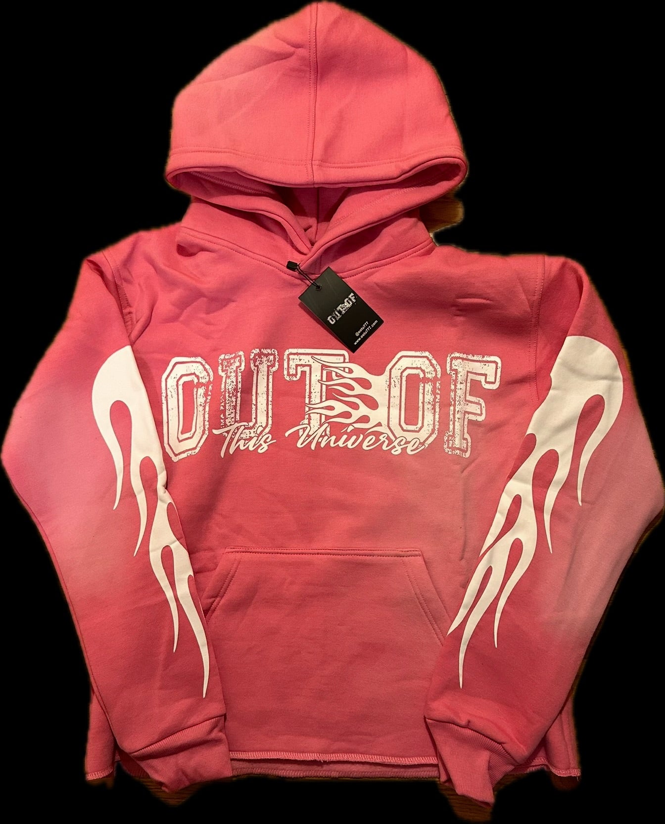 OOTU “ACID WASH” PINK HOODIE.