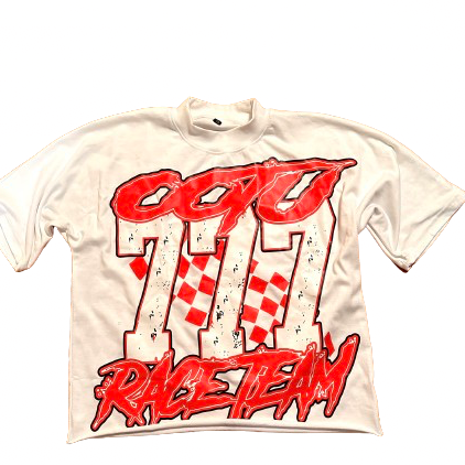 OOTU Race Team White & Red Tee.