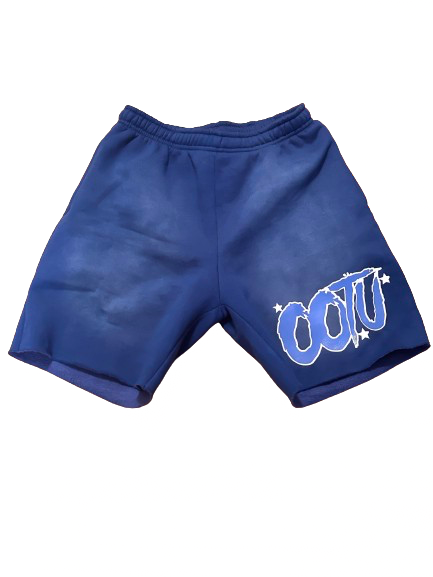 OOTU Blue Acid Wash Shorts.